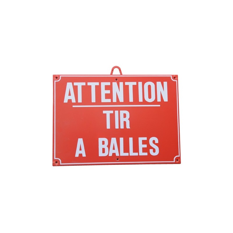 Panneau Attention Tir A Balles Zimmer